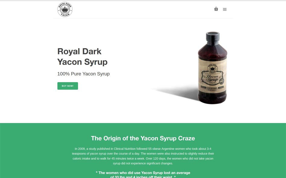Royal Dark Yacon Syrup